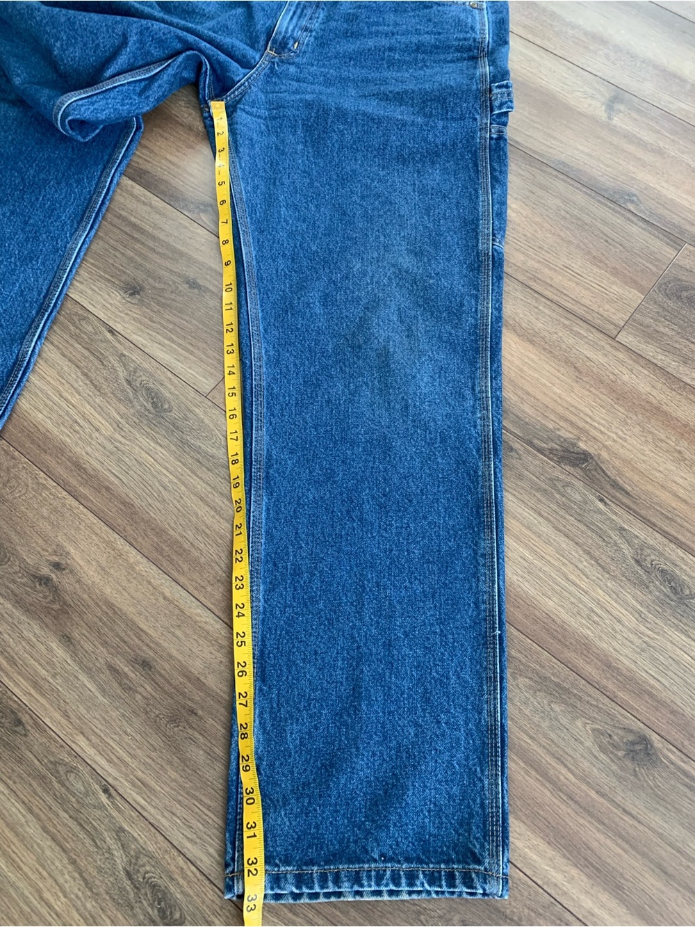 Carhartt Jeans Men's Dark Blue Carpenter Jeans with Utility Pockets size 40 - Picture 7 of 10
